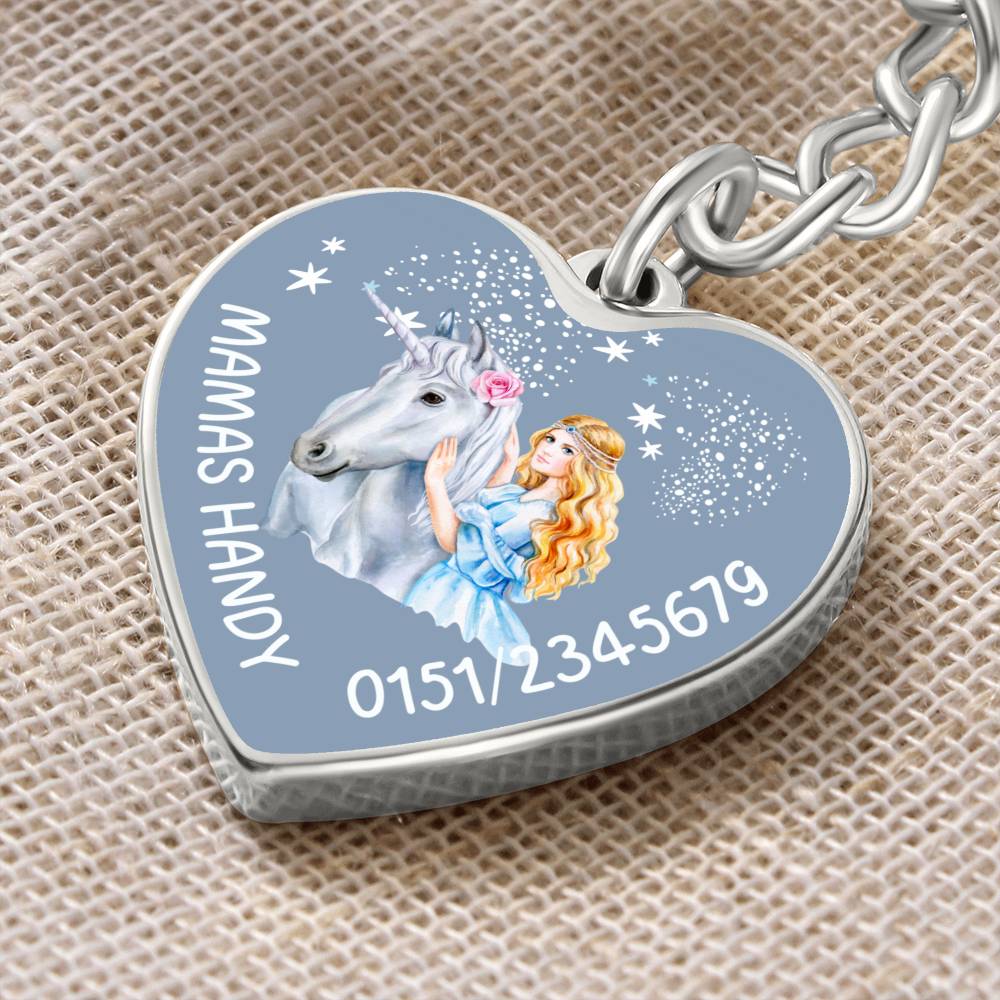 Mamas Handy 6 - Graphic Heart with Curb Keychain Attachment