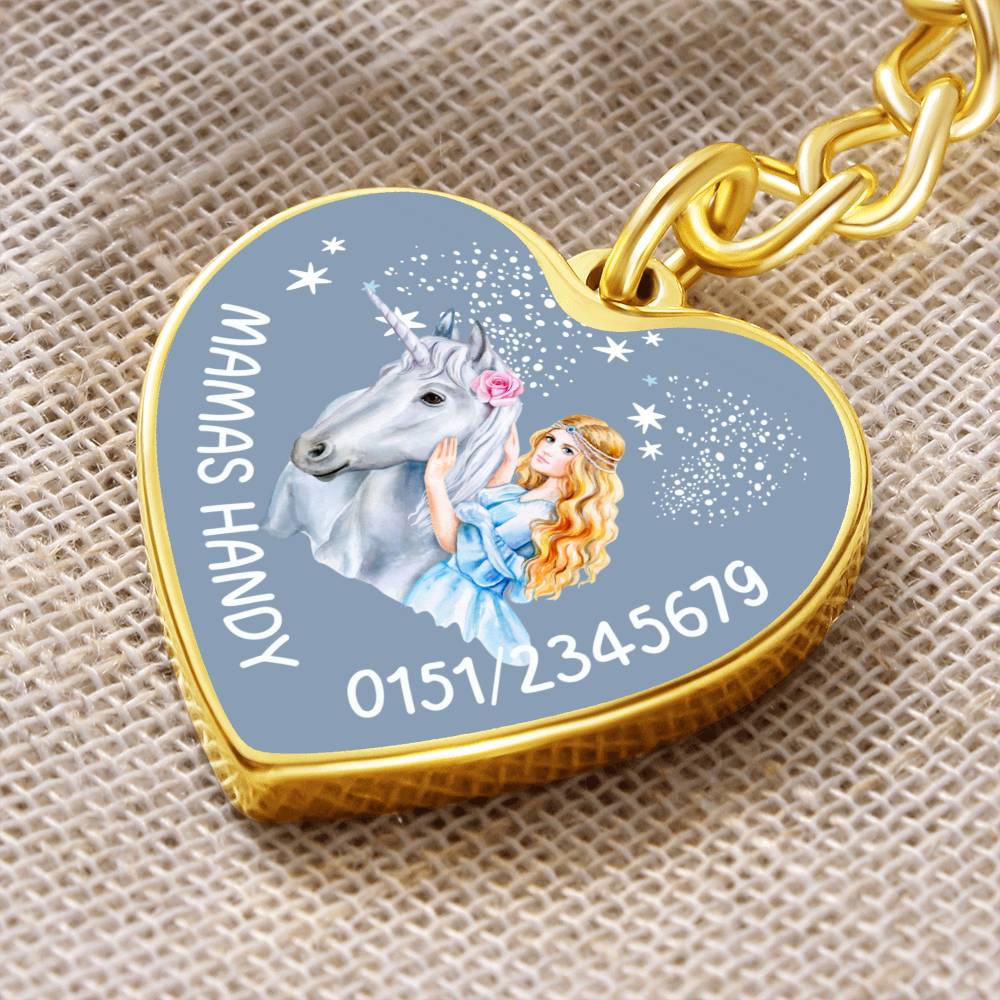 Mamas Handy 6 - Graphic Heart with Curb Keychain Attachment