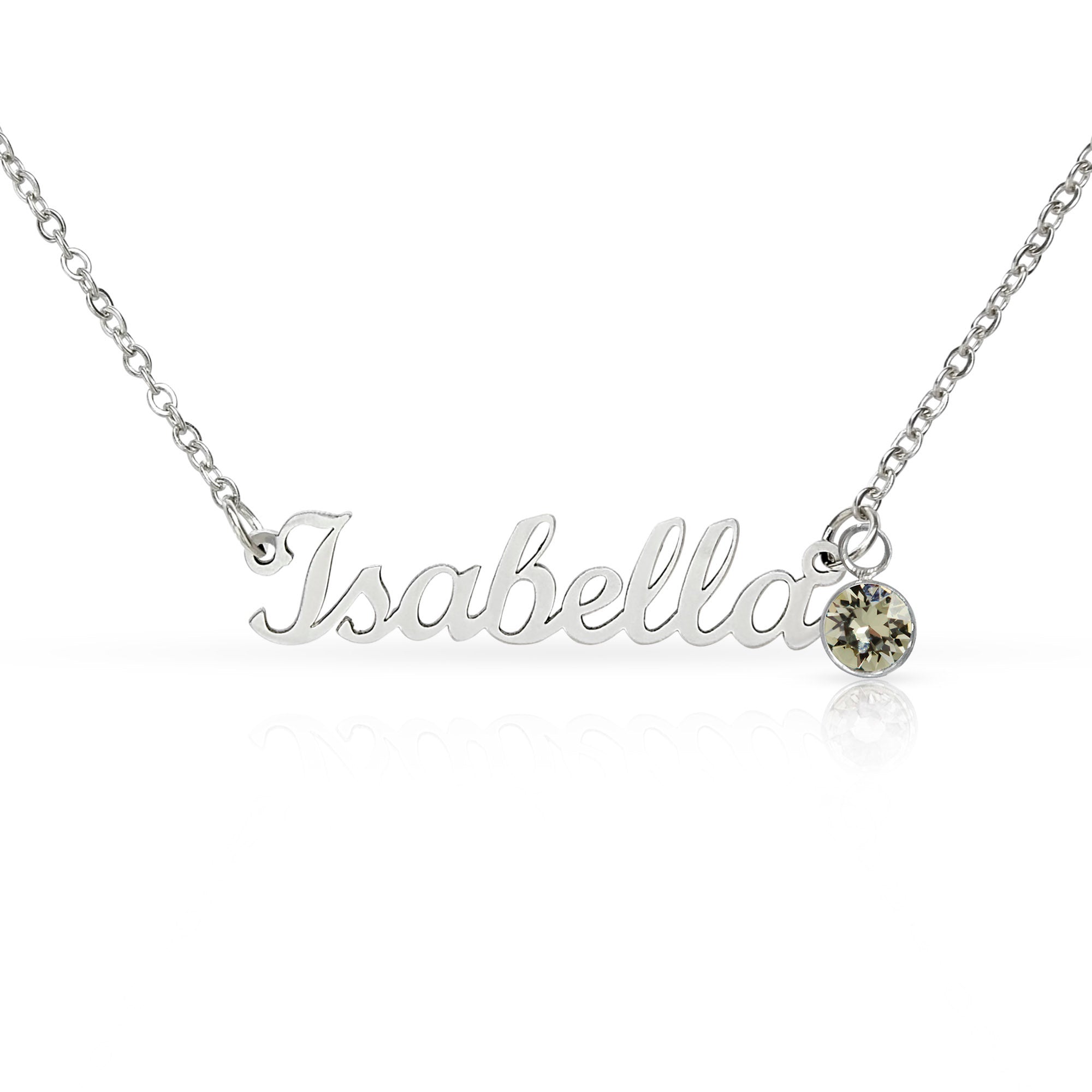 To My Wonderful Granddaugther - Never Forget - Custom Name Necklace With Birthstone