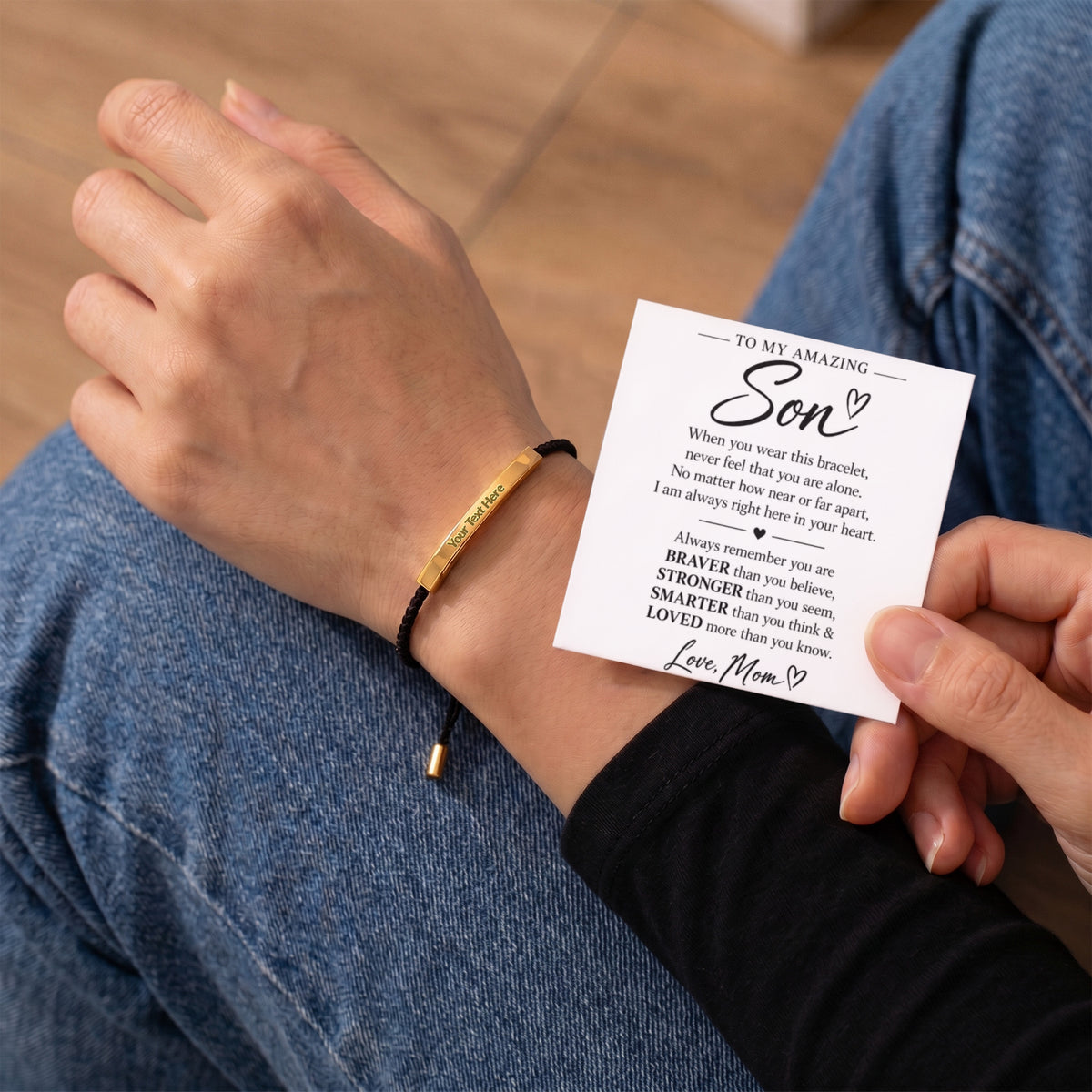 To My Amazing Son - Always Remember – Personalized Inspirational Engraved Bracelet