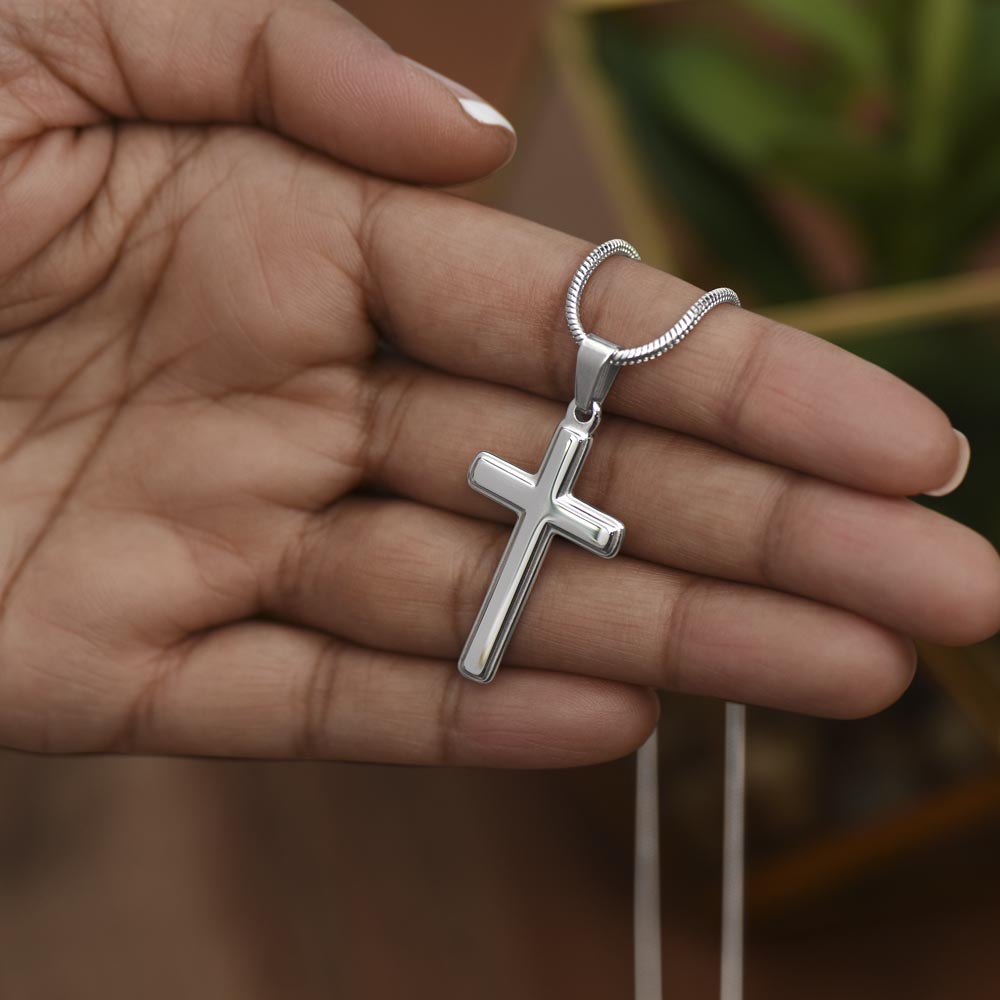 To Our Son's 36th Birthday - Personalized Stainless Steel Cross