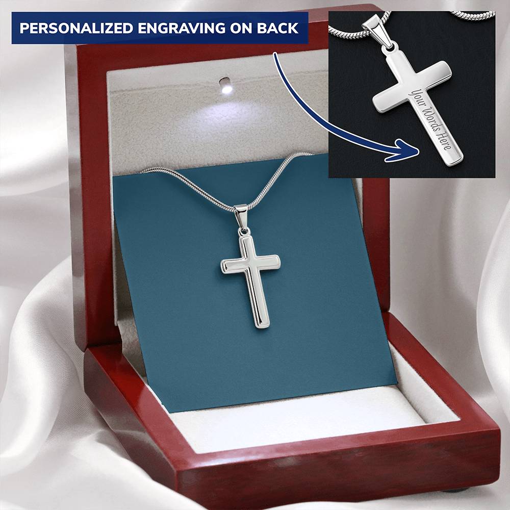 Personalized Cross Necklace 3