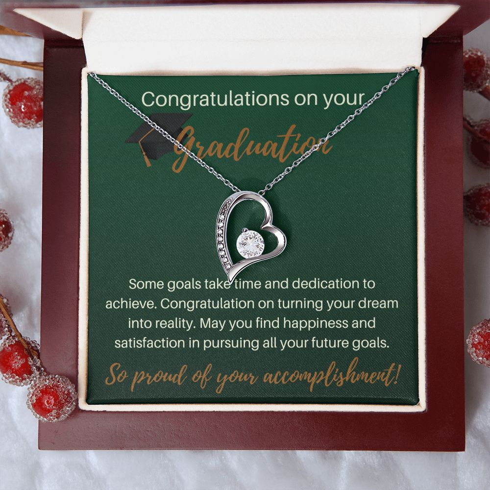 Congratulations On Your Graduation - Forever Love Necklace