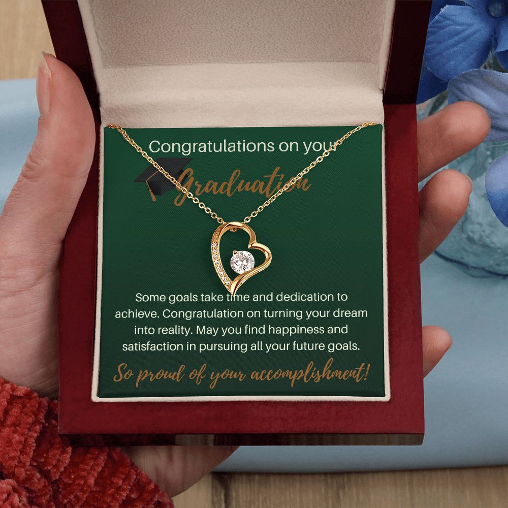 Congratulations On Your Graduation - Forever Love Necklace