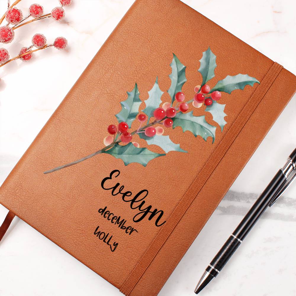 December Birth Flower Journal
