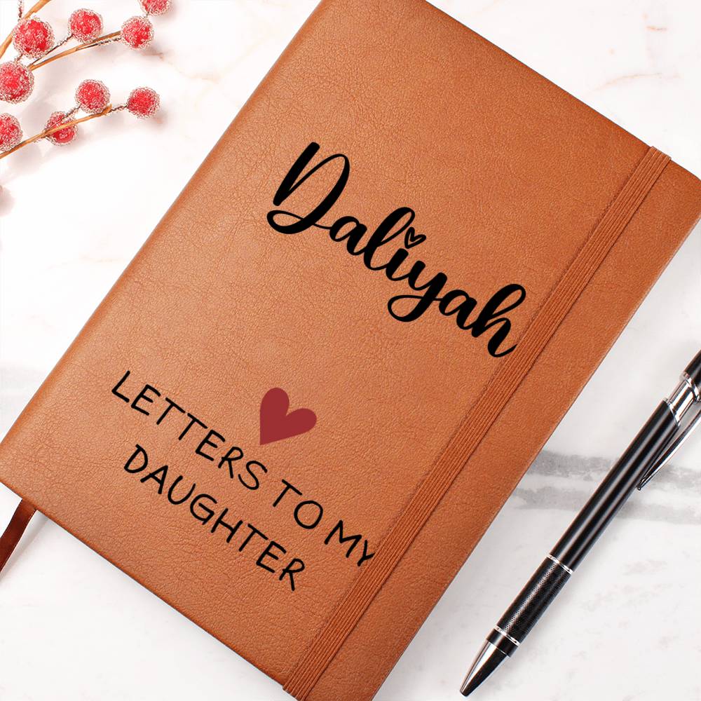 Personalized Journal Notebook Letters To Daughter - Graphic Journal