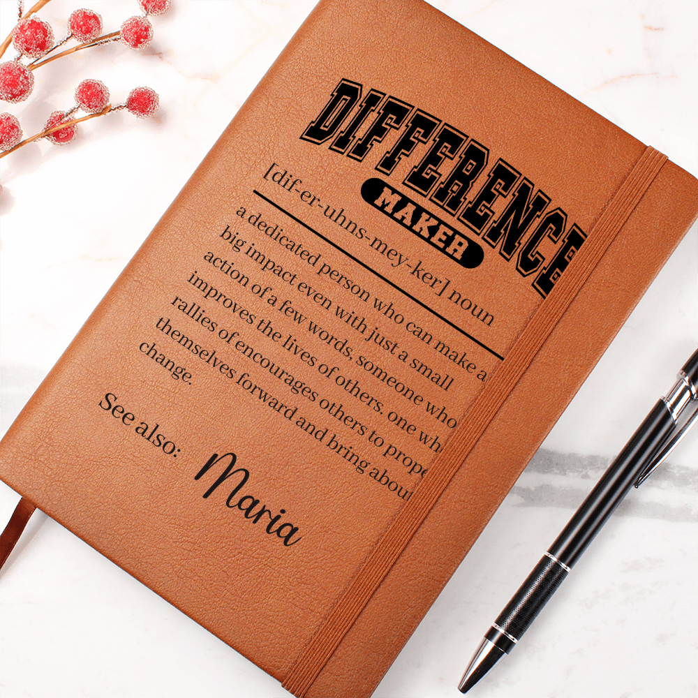 Difference Maker Definition With Personalized Name Journal 2