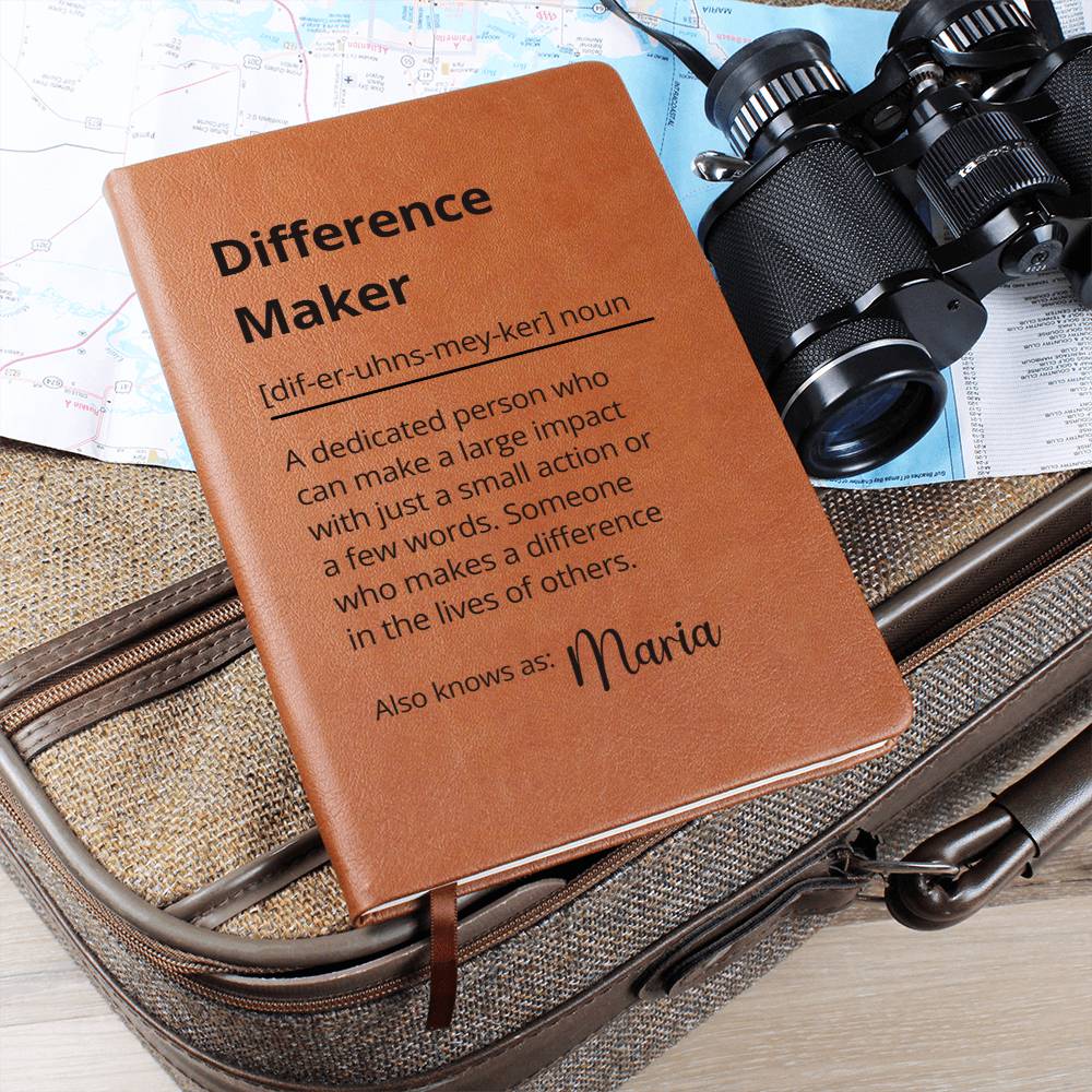 Difference Maker Definition With Personalized Name Journal 9