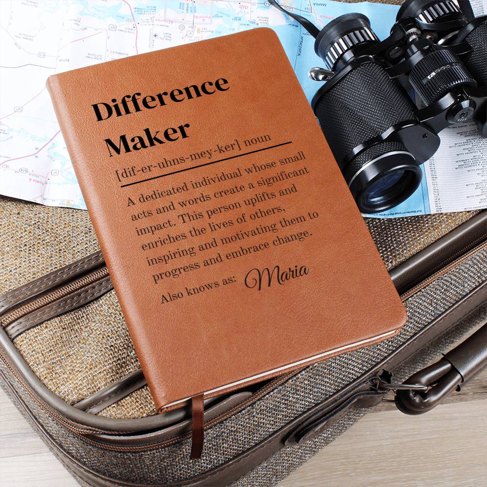 Difference Maker Definition With Personalized Name Journal 4