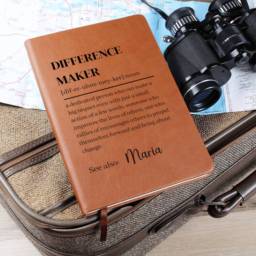 Difference Maker Definition With Personalized Name Journal 1