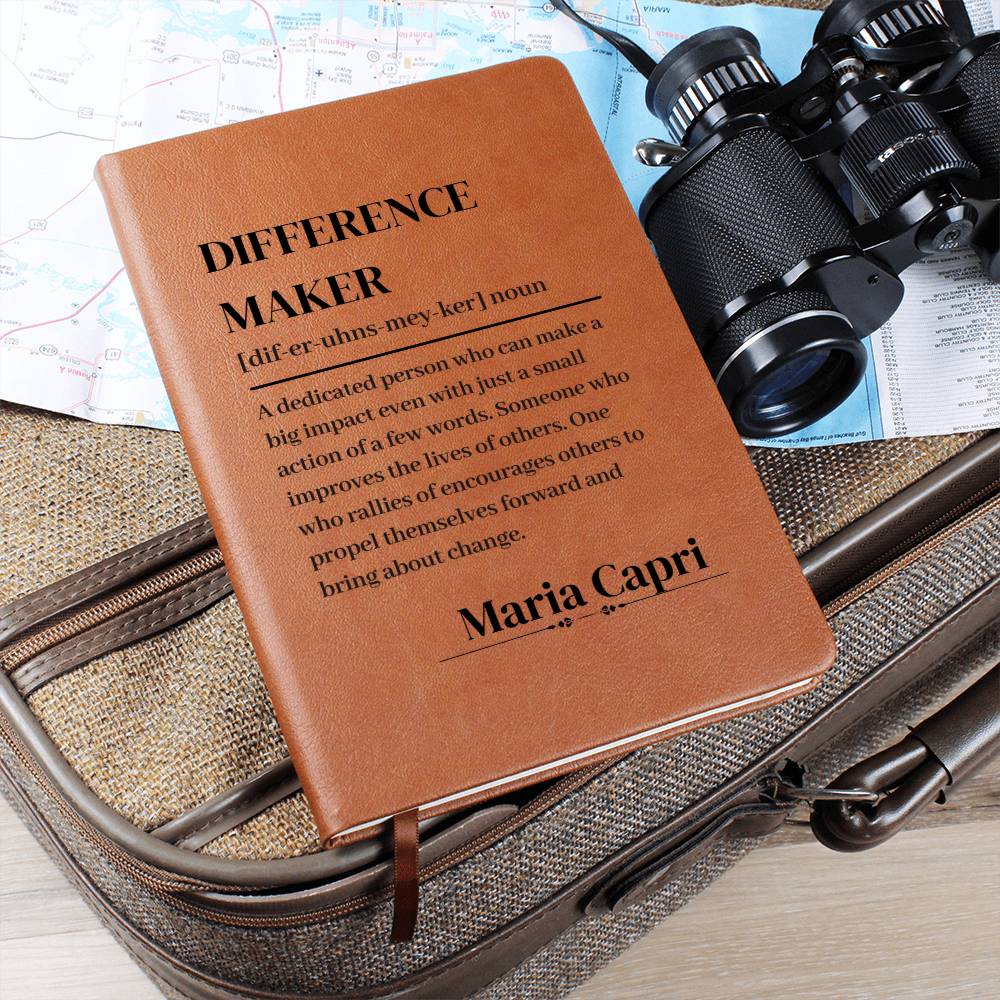 Difference Maker Definition With Personalized Name Journal 3