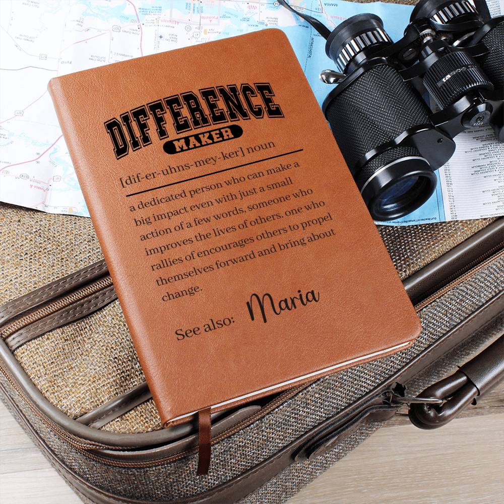 Difference Maker Definition With Personalized Name Journal 2