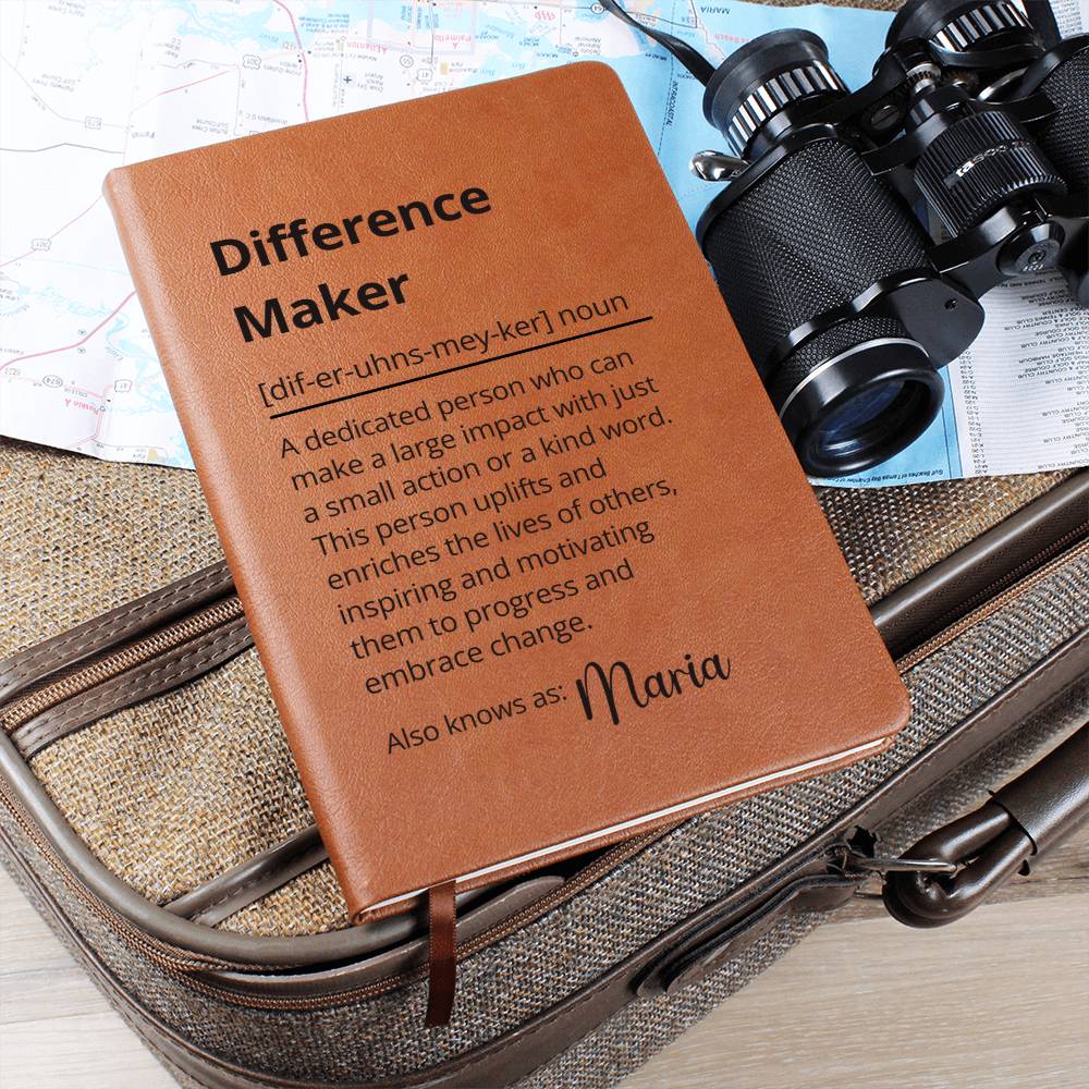 Difference Maker Definition With Personalized Name Journal 8