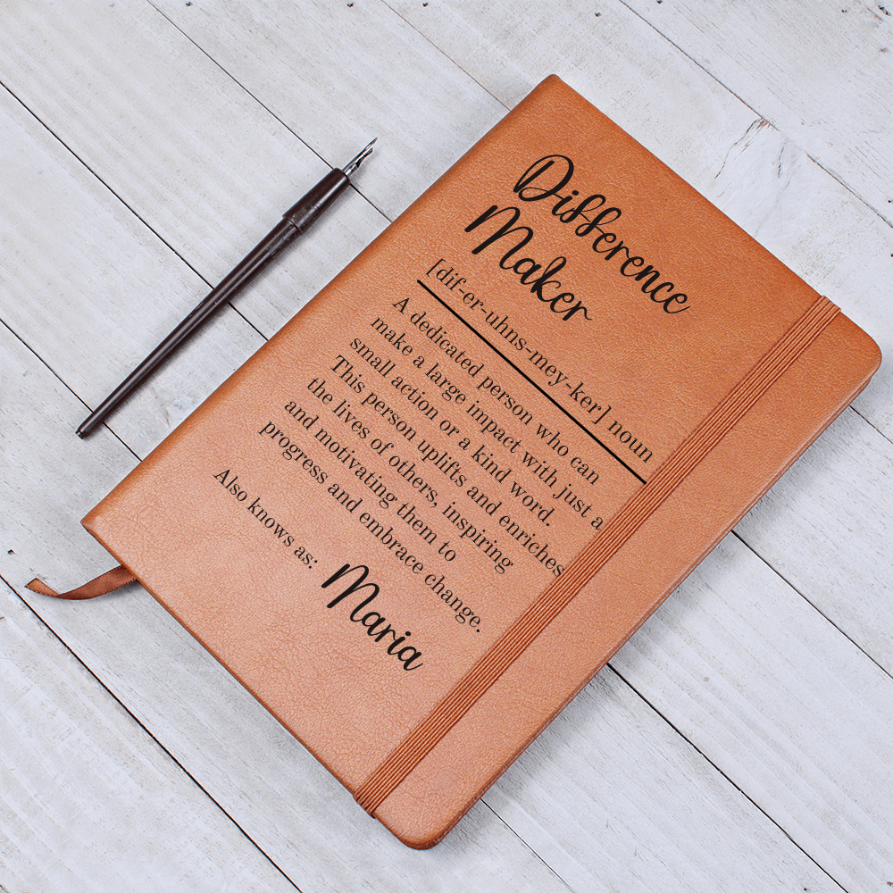 Difference Maker Definition With Personalized Name Journal 7