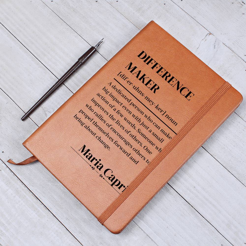 Difference Maker Definition With Personalized Name Journal 3