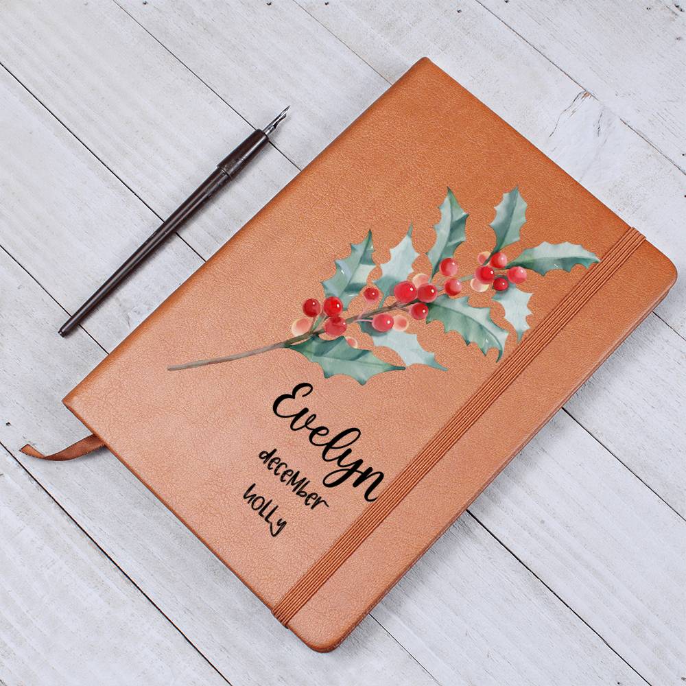 December Birth Flower Journal