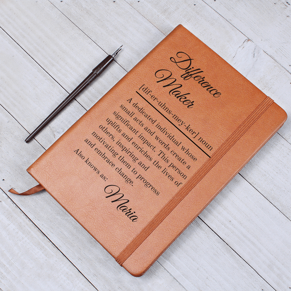 Difference Maker Definition With Personalized Name Journal 5