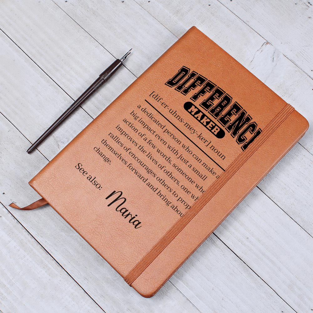 Difference Maker Definition With Personalized Name Journal 2
