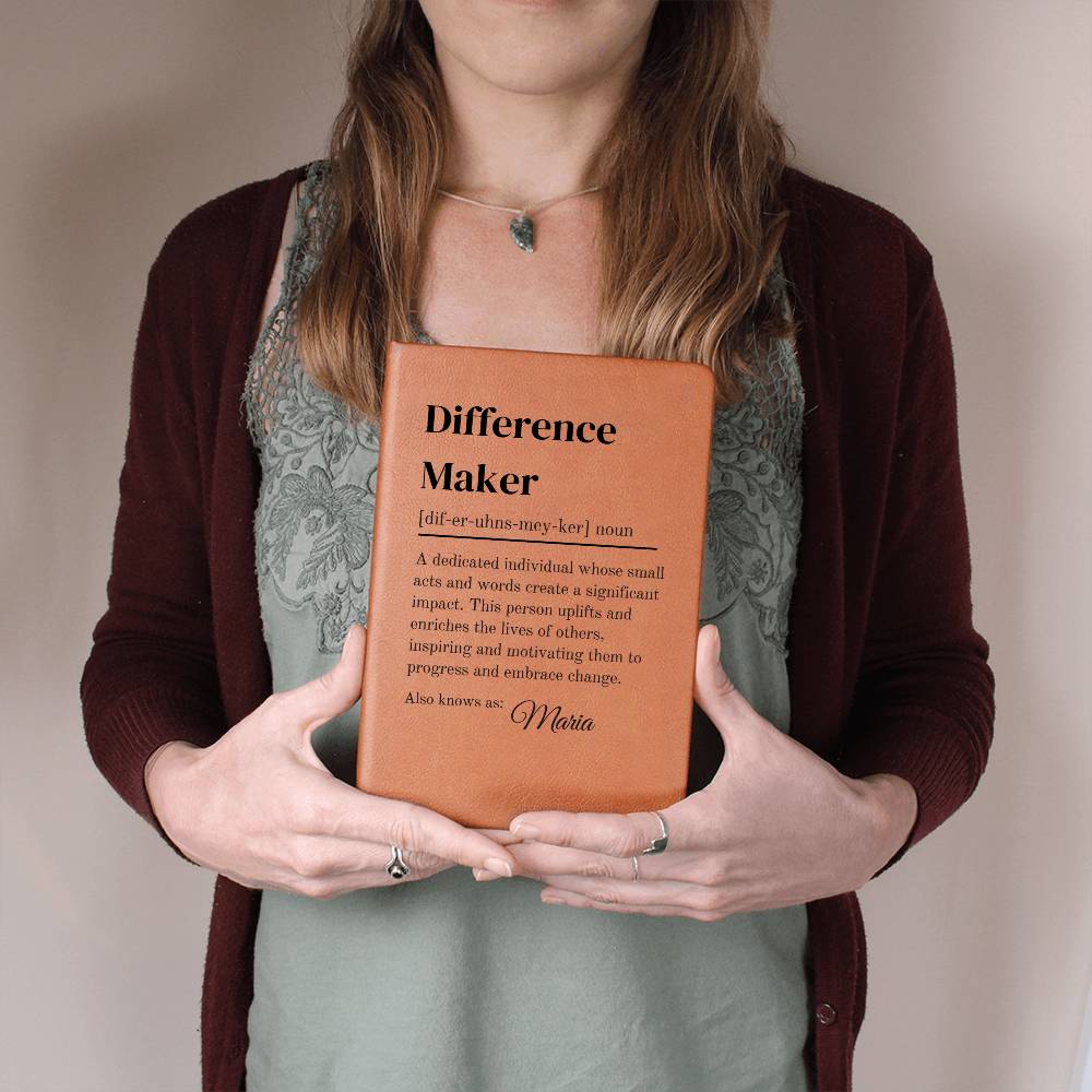 Difference Maker Definition With Personalized Name Journal 4