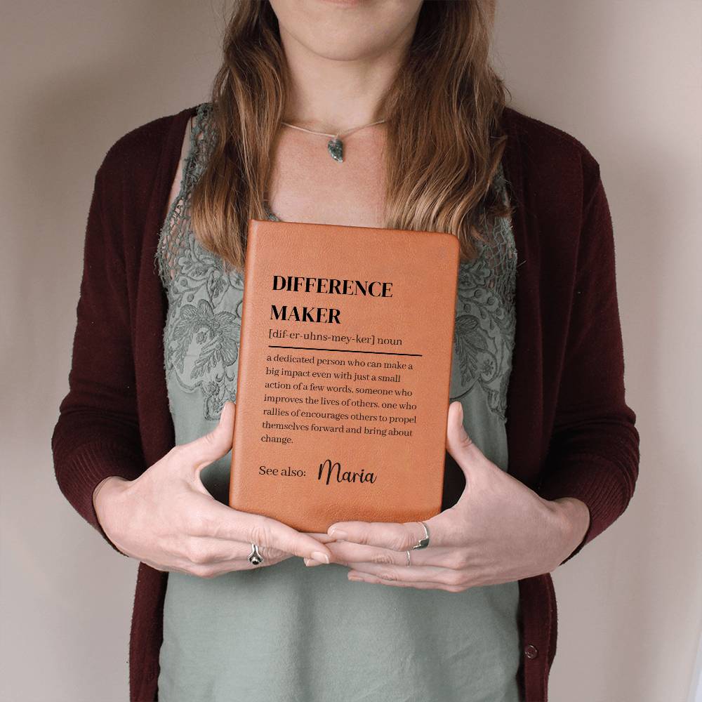 Difference Maker Definition With Personalized Name Journal 1