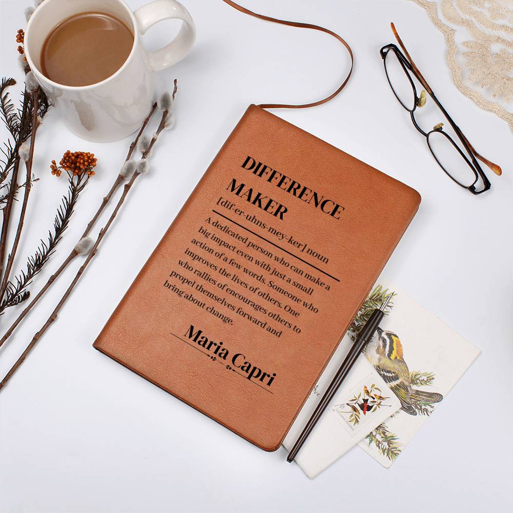Difference Maker Definition With Personalized Name Journal 3