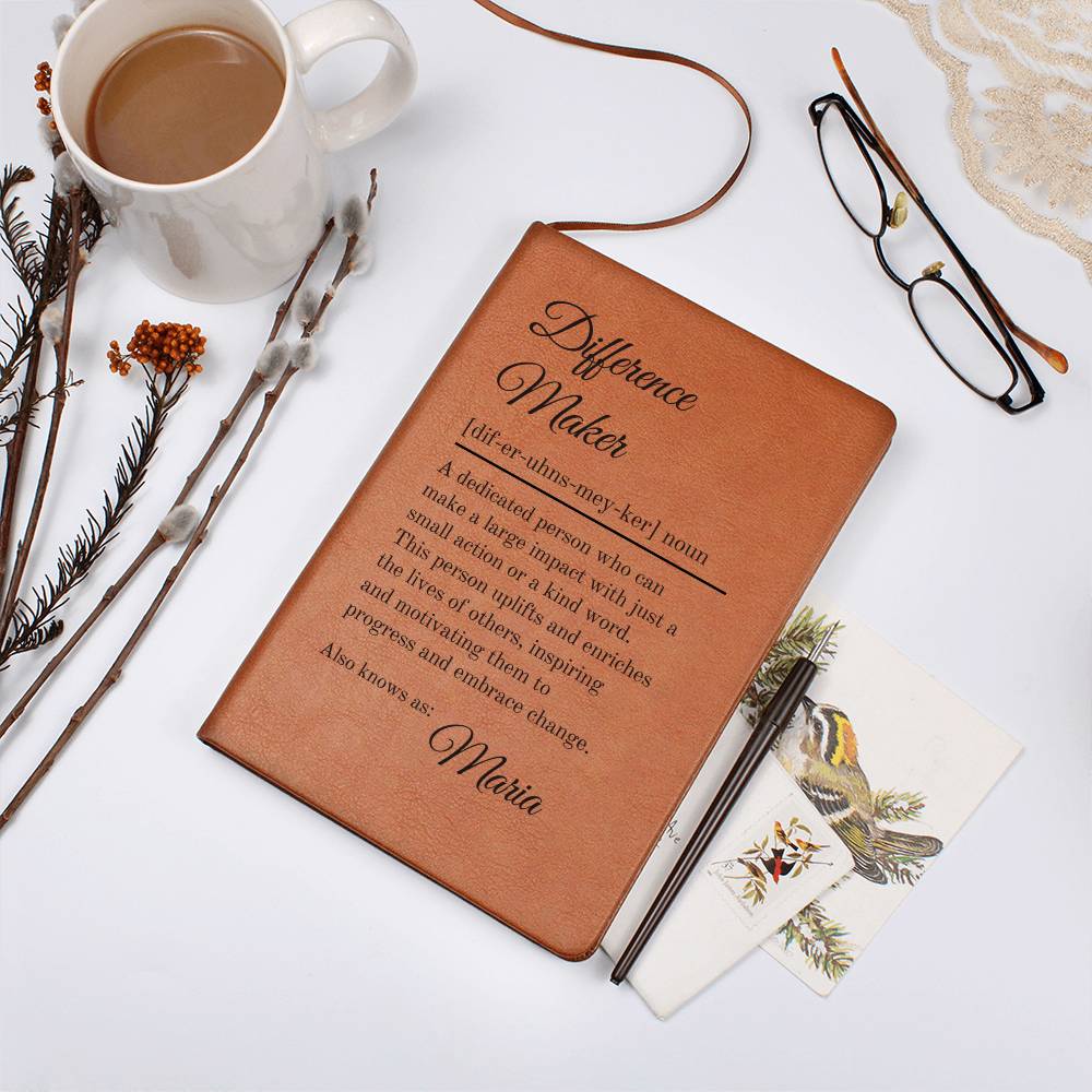 Difference Maker Definition With Personalized Name Journal 6