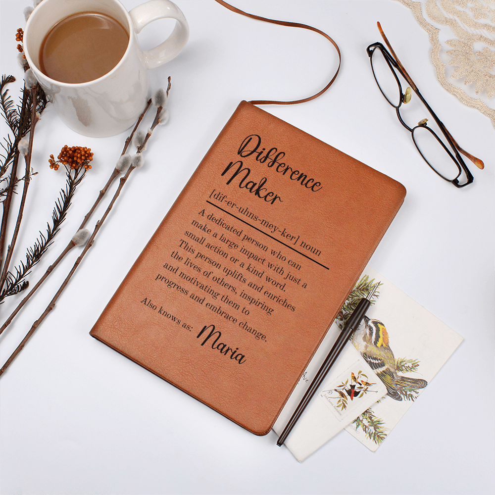 Difference Maker Definition With Personalized Name Journal 7