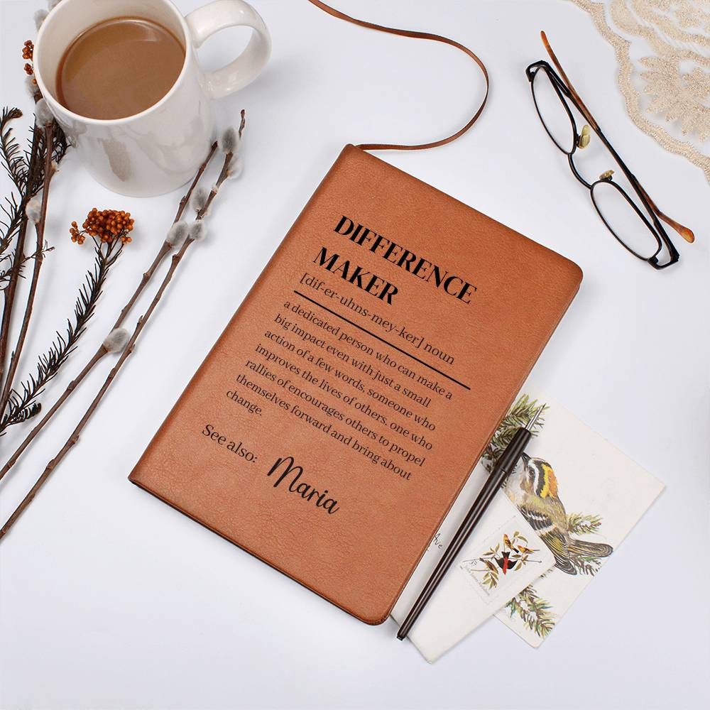 Difference Maker Definition With Personalized Name Journal 1