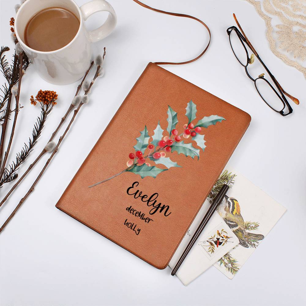 December Birth Flower Journal