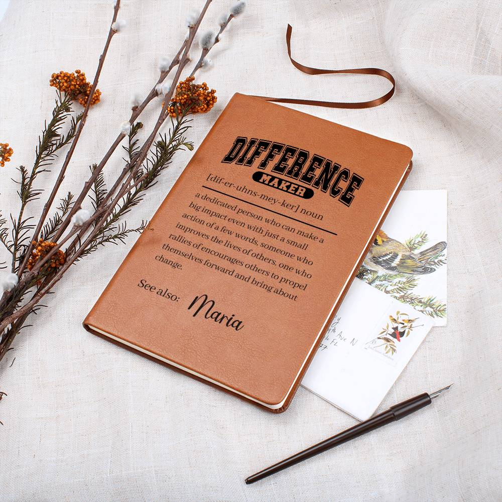 Difference Maker Definition With Personalized Name Journal 2