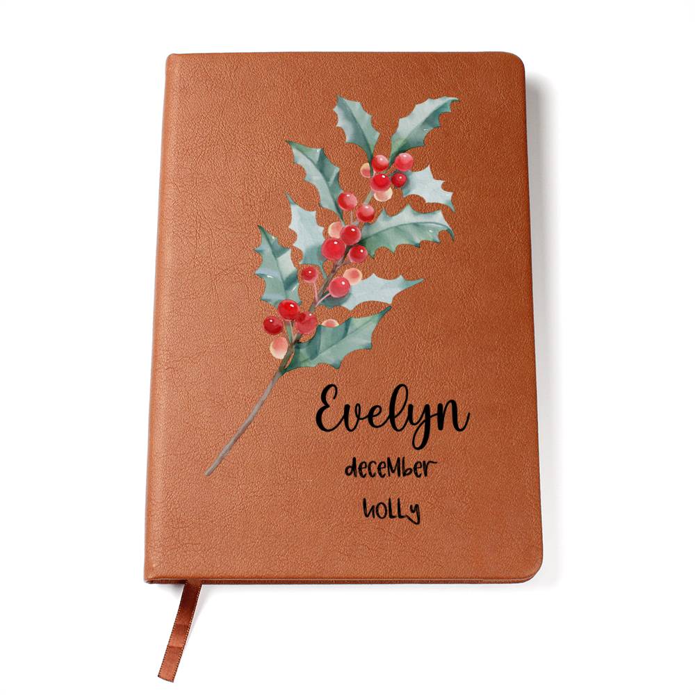 December Birth Flower Journal