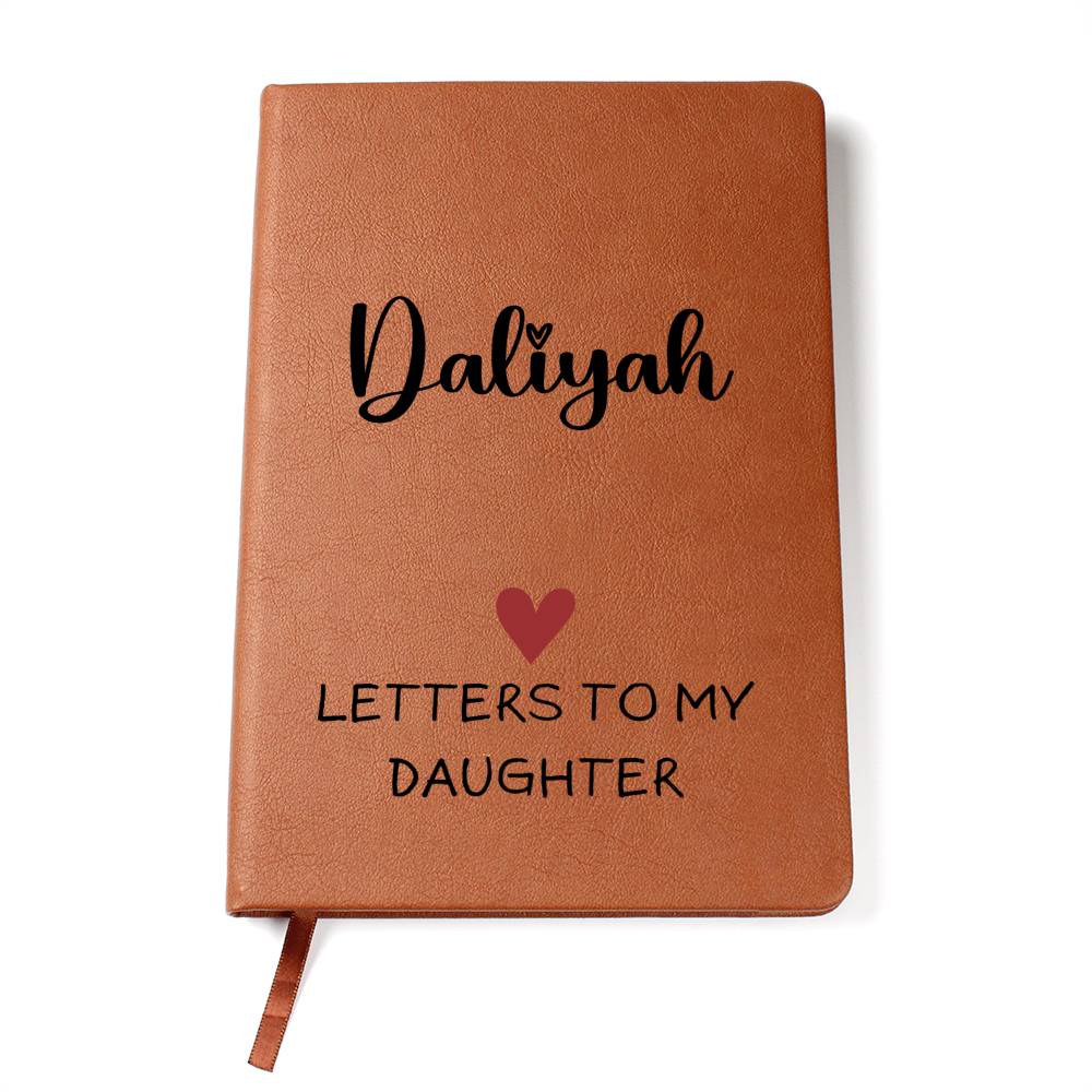 Personalized Journal Notebook Letters To Daughter - Graphic Journal