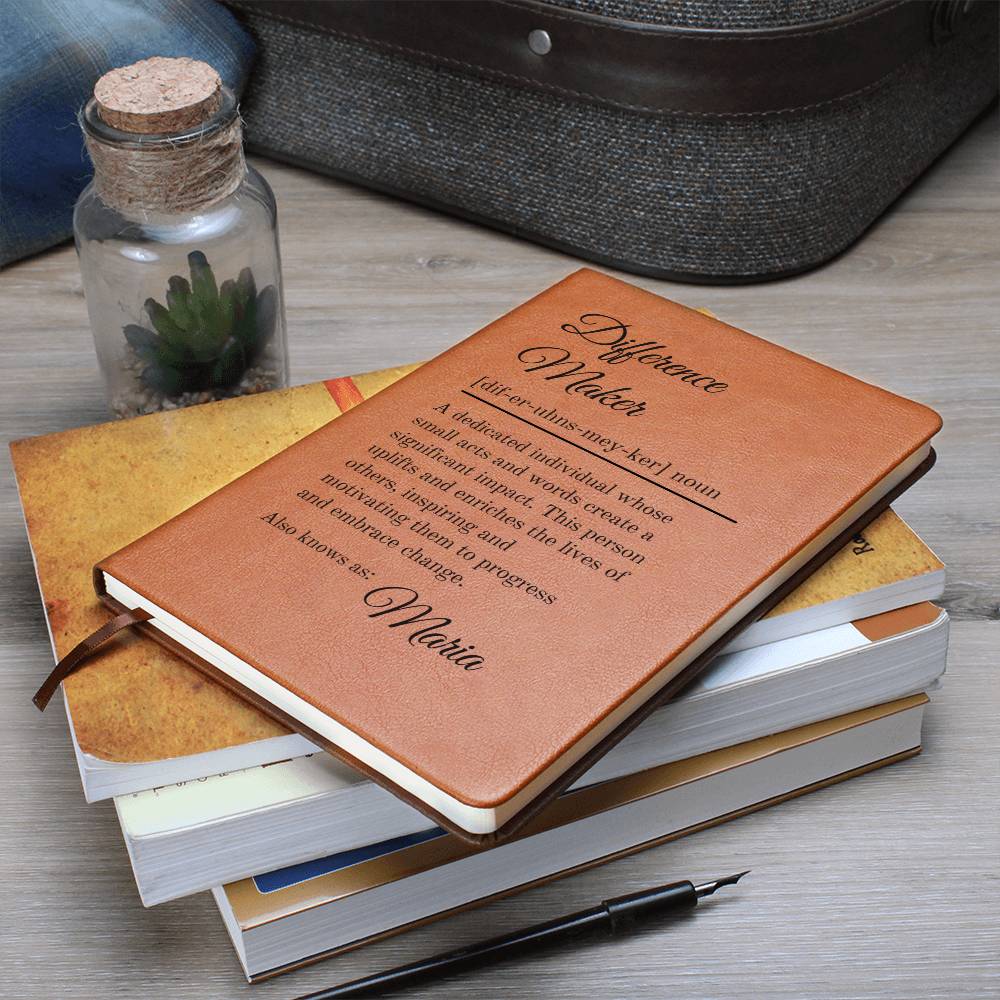 Difference Maker Definition With Personalized Name Journal 5