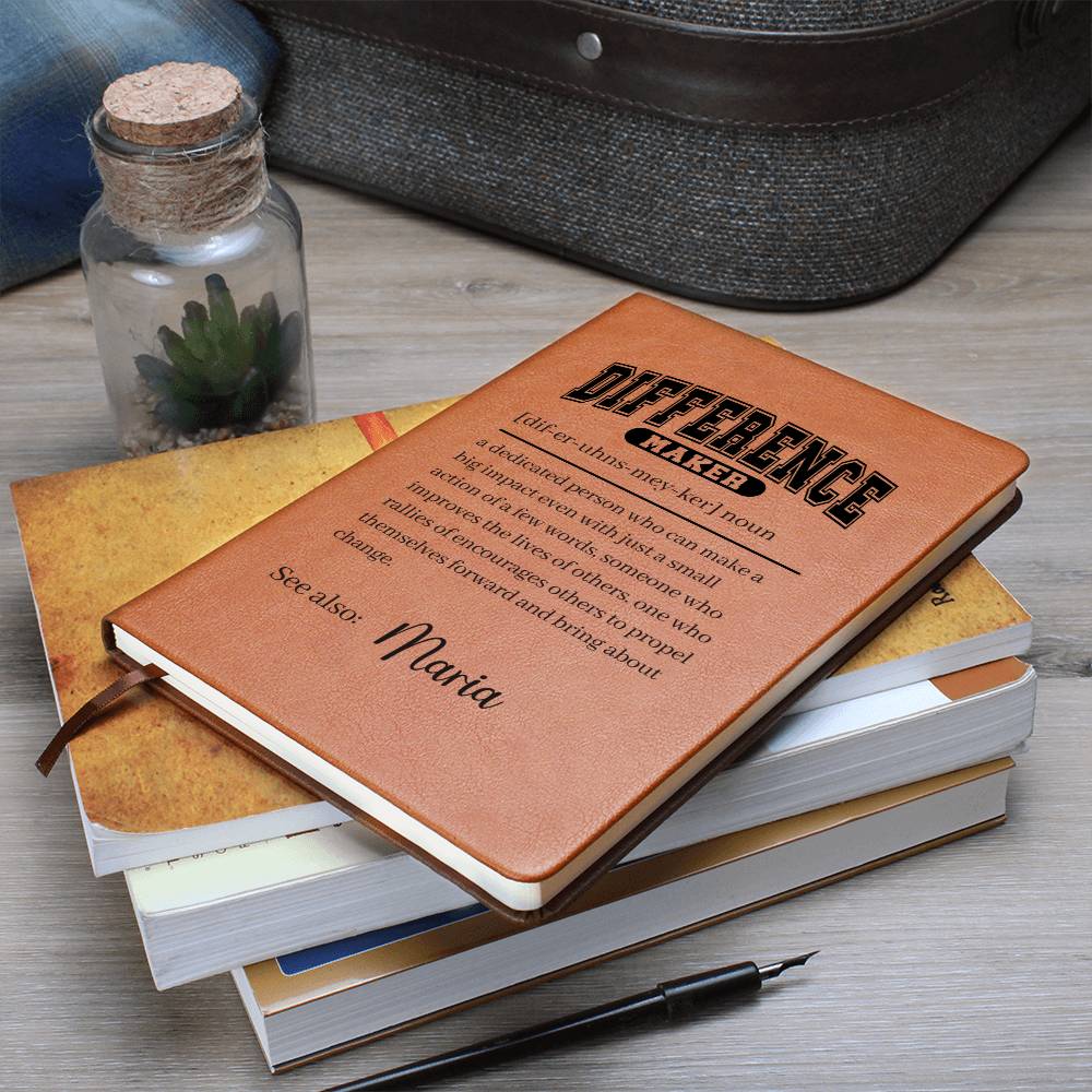 Difference Maker Definition With Personalized Name Journal 2