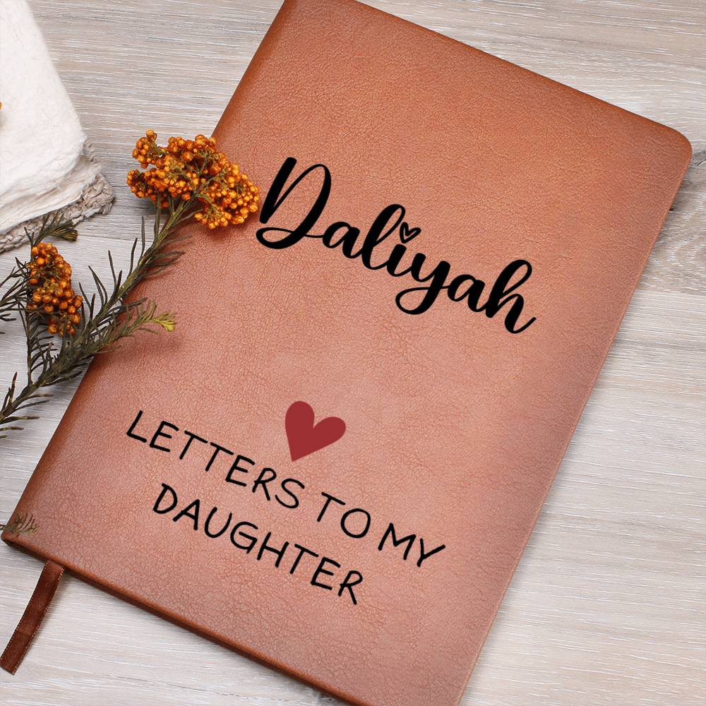 Personalized Journal Notebook Letters To Daughter - Graphic Journal