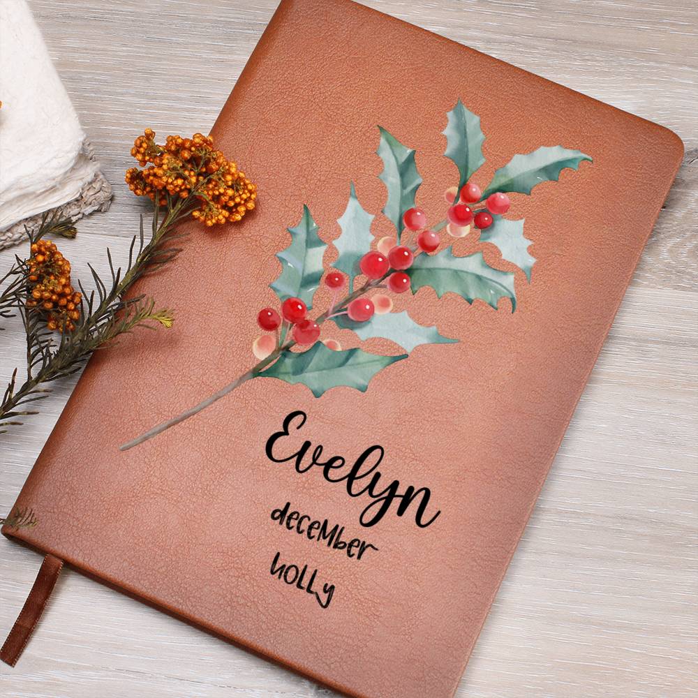 December Birth Flower Journal