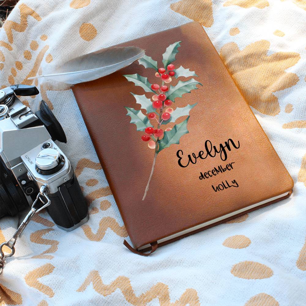 December Birth Flower Journal