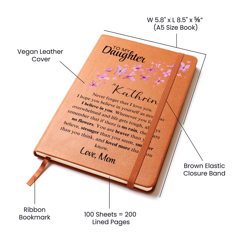 To My Daughter Personalized Gift From Mom - Graphic Journal  5