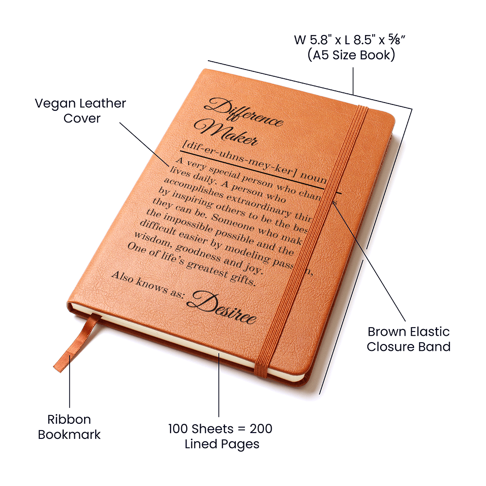 Custom Desiree Differencemaker Journal
