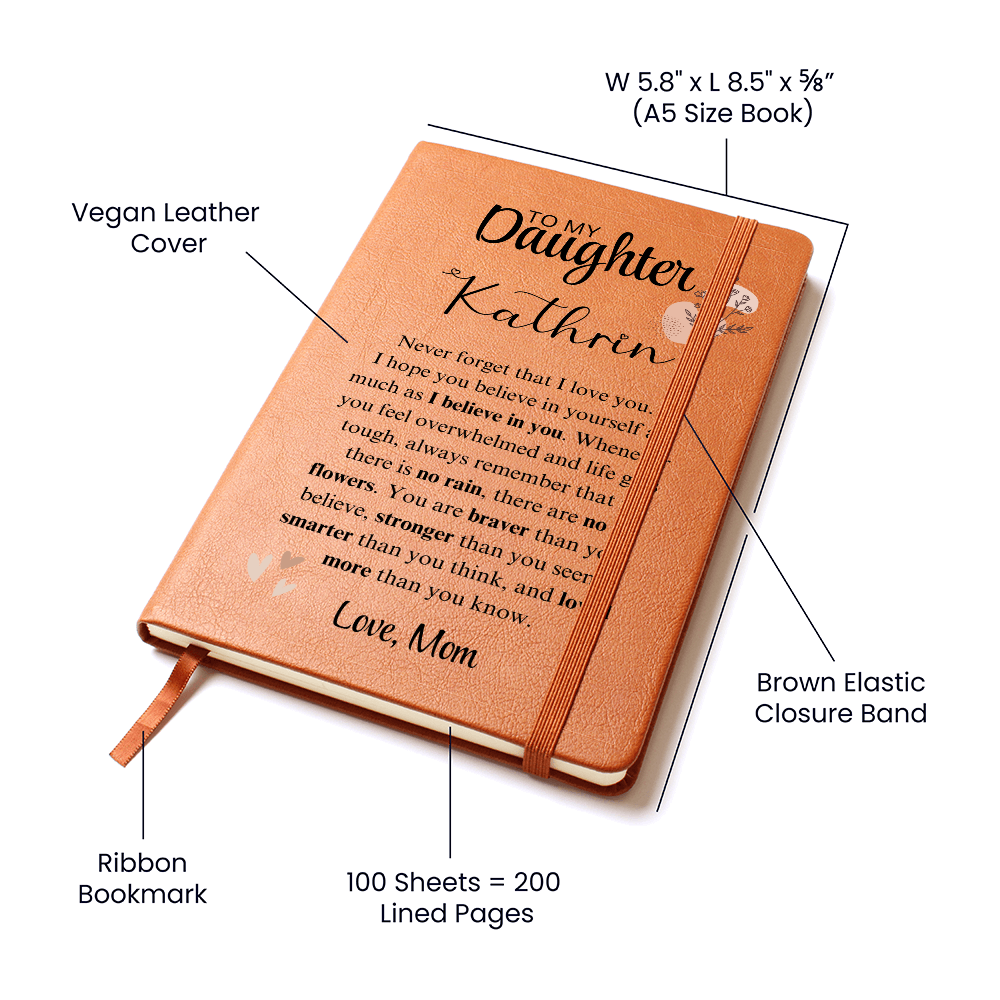 To My Daughter Personalized Gift From Mom - Graphic Journal 1