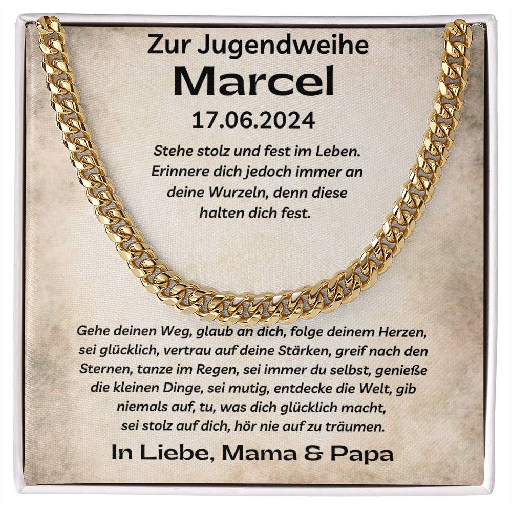 Stehe Stolz Und Fest Im Leben | Cuban Link Chain