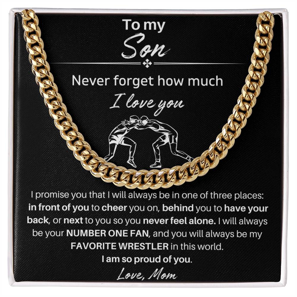 To My Son | I am So Proud Of You | Cuban Link Chain