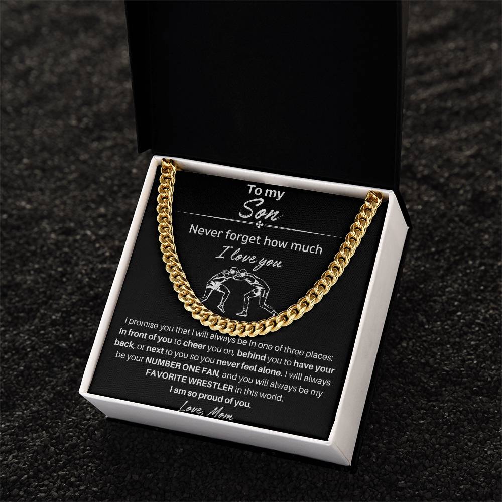 To My Son | I am So Proud Of You | Cuban Link Chain