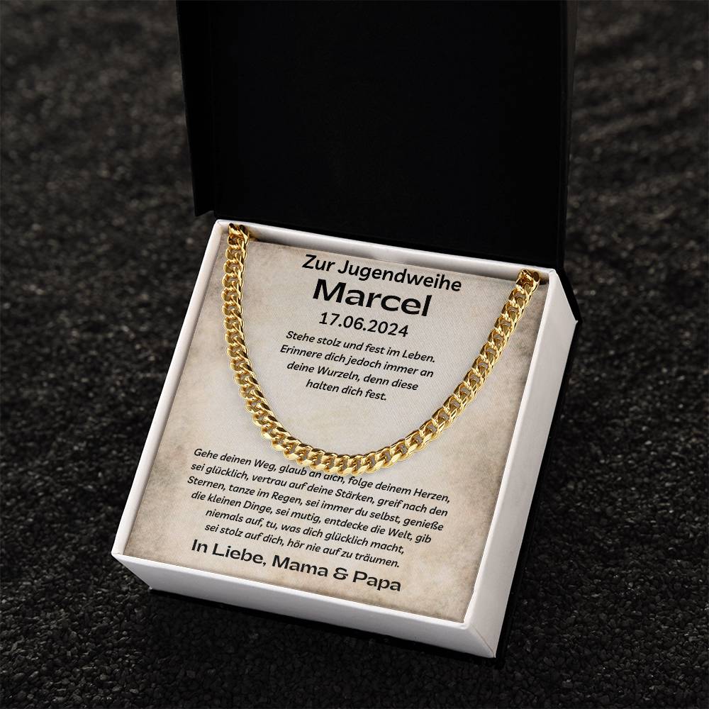 Stehe Stolz Und Fest Im Leben | Cuban Link Chain