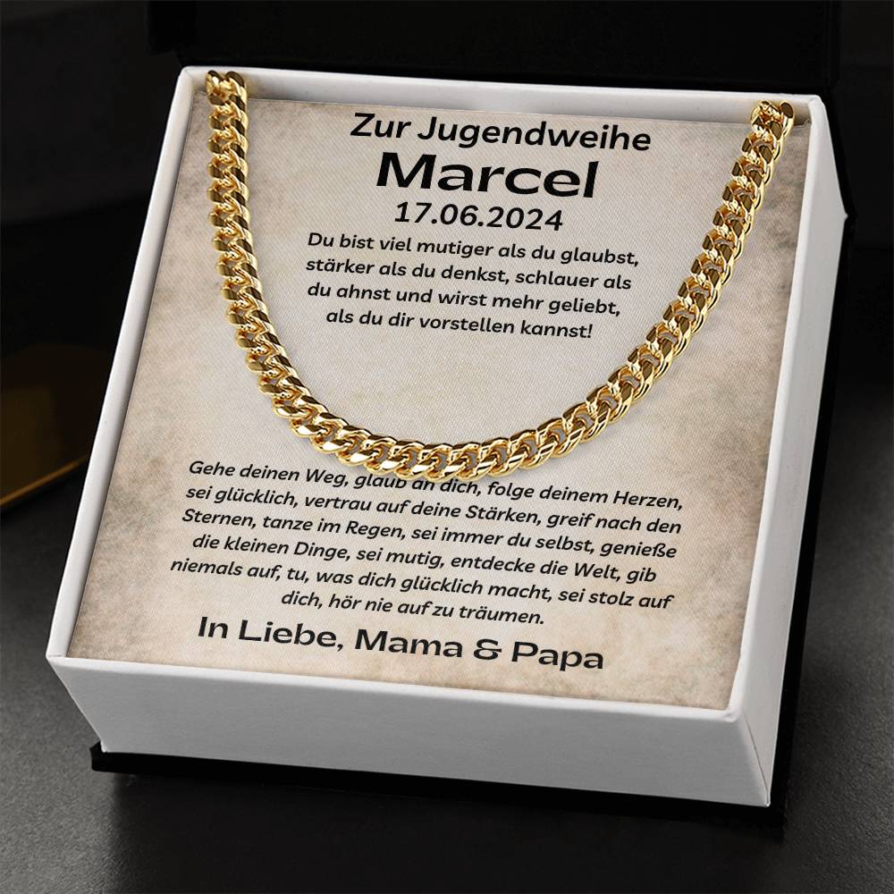 Folge Deinem Herzen | Cuban Link Chain