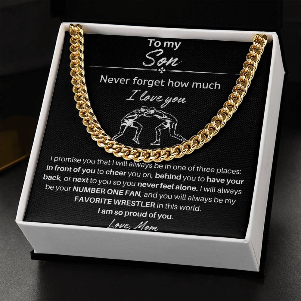 To My Son | I am So Proud Of You | Cuban Link Chain