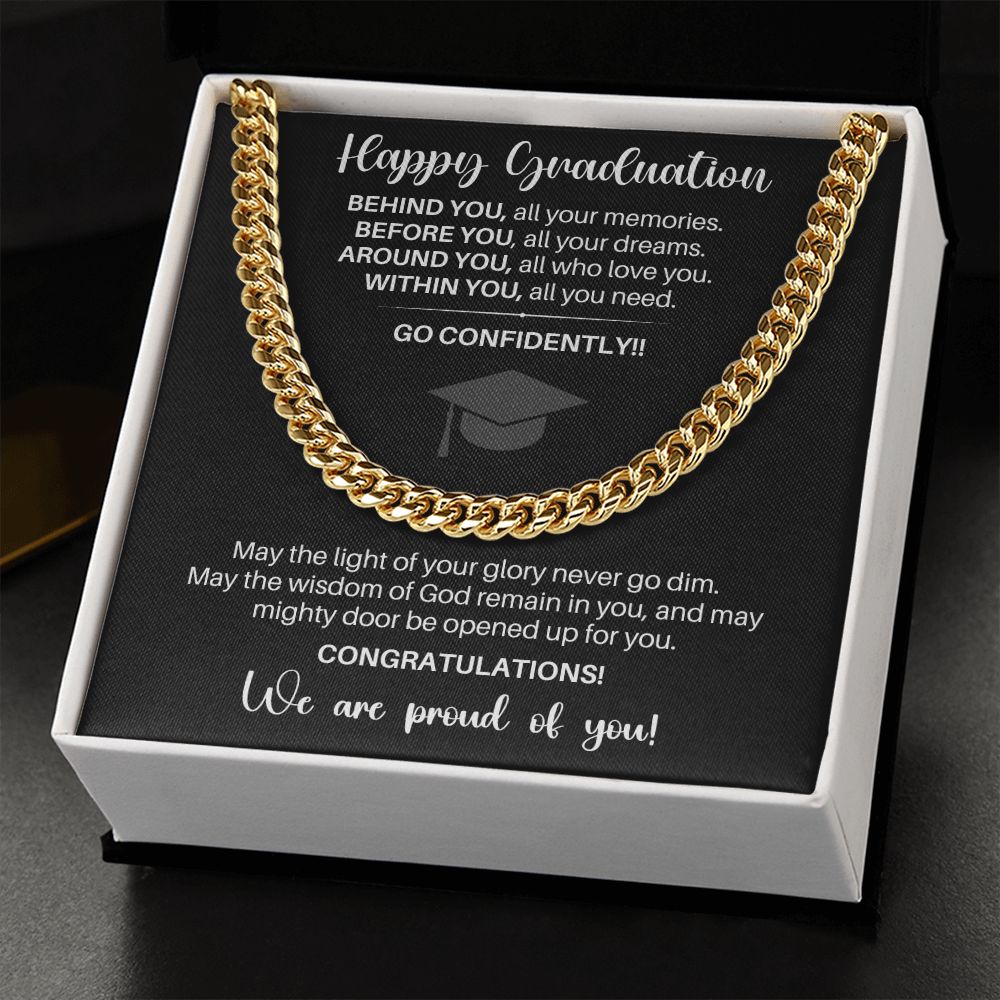 Happy Graduation - Cuban Chain Necklace