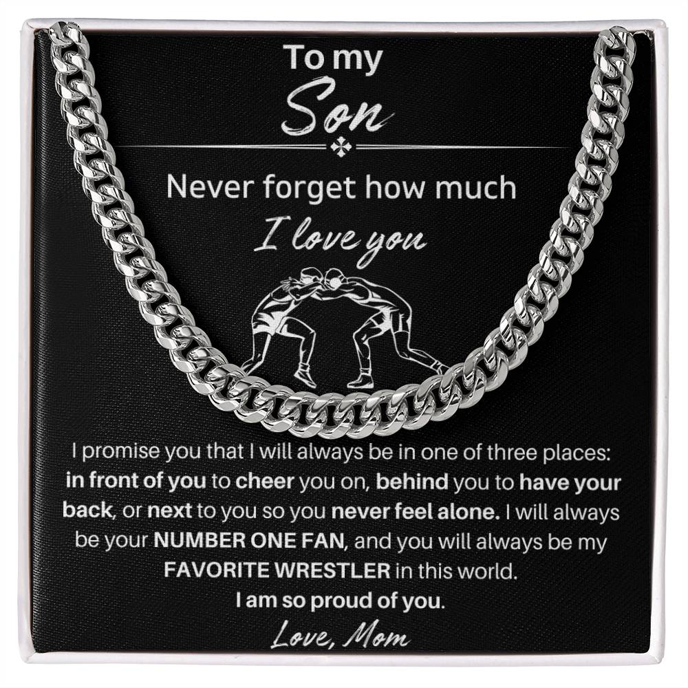 To My Son | I am So Proud Of You | Cuban Link Chain