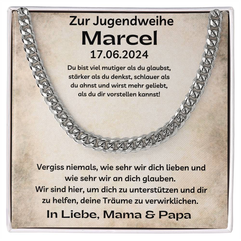 Du Bist Viel Mutiger Als Du Glaubst | Cuban Link Chain