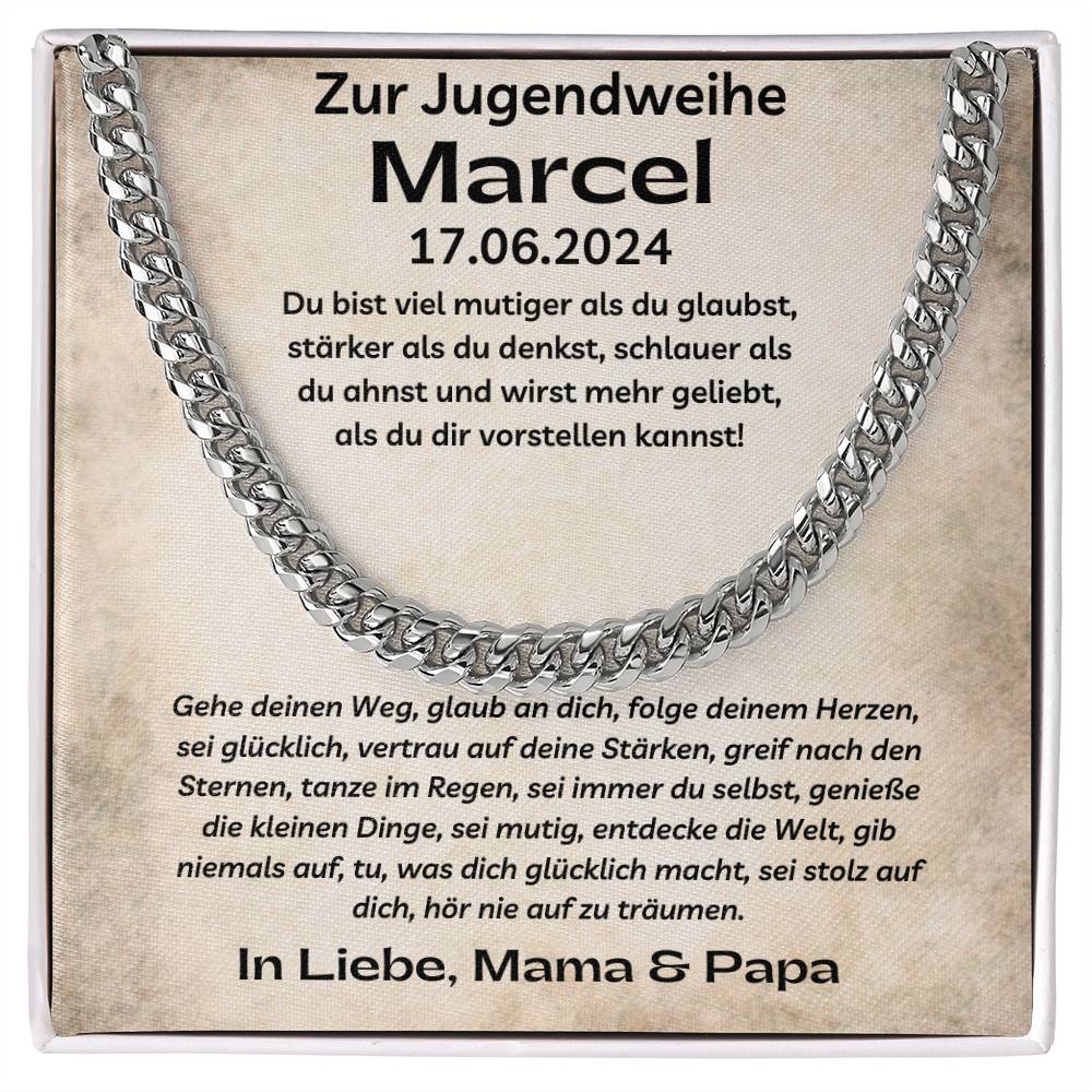 Folge Deinem Herzen | Cuban Link Chain